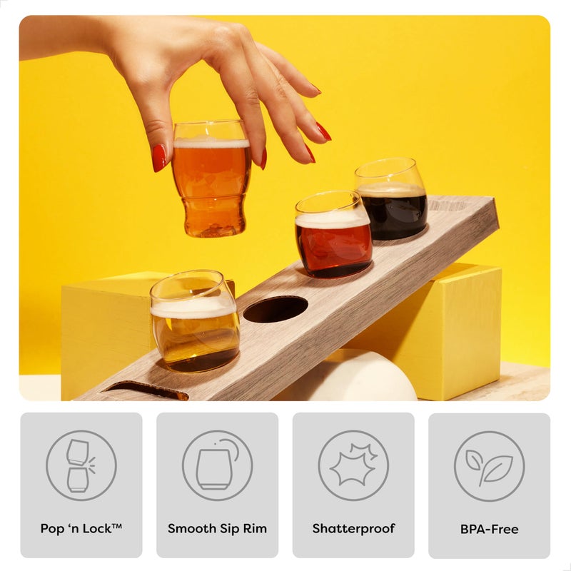 TOSSWARE POP 4oz Taster SET OF 48, Premium Quality, Recyclable, Unbreakable & Crystal Clear Plastic Shot Glass, 48 Count (Pack of 1) - Image 3